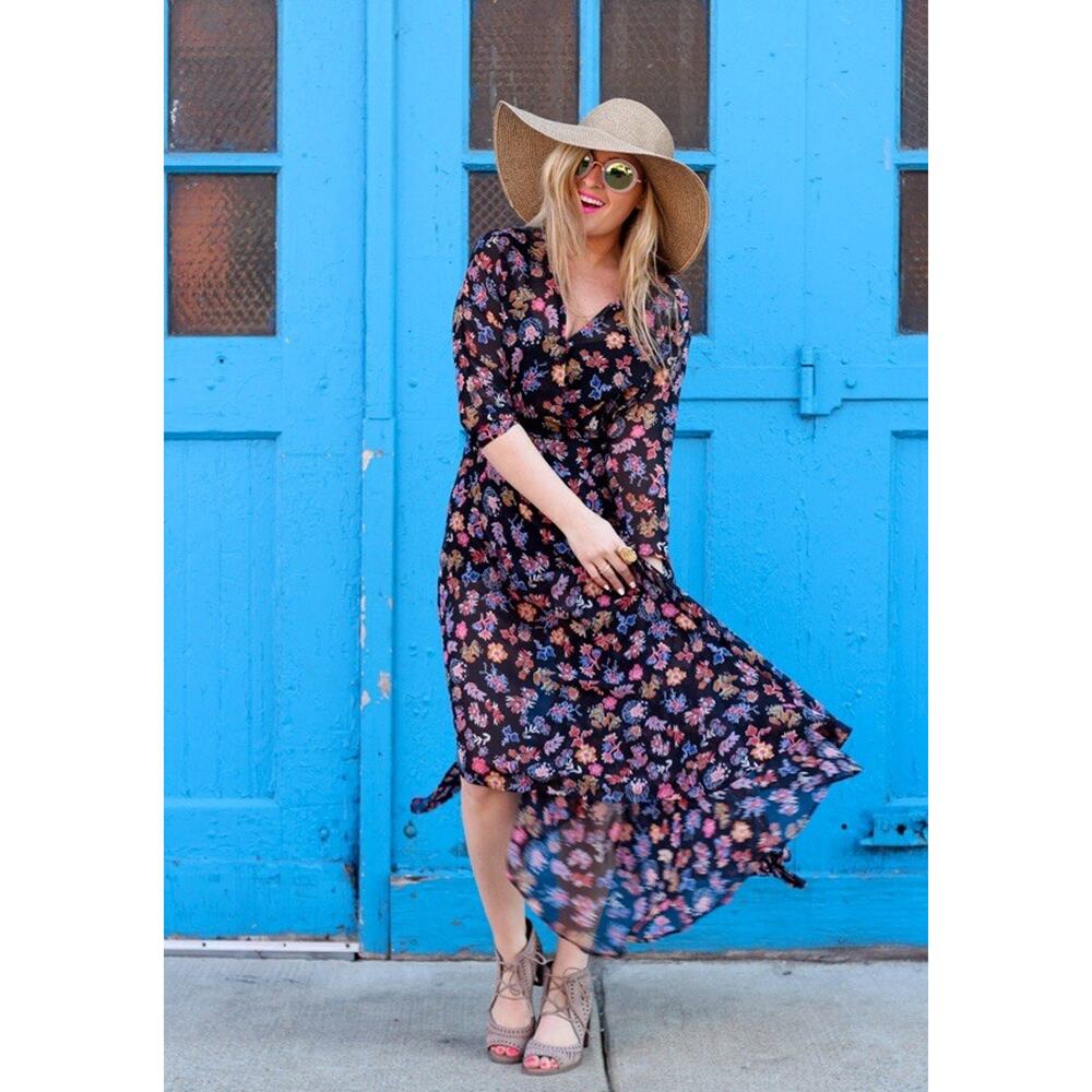 Anthropologie HD in Paris Varina Floral Maxi Dress Size 2P Worn Once